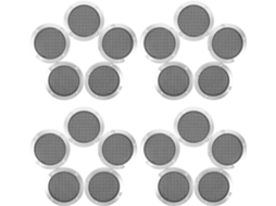Grades De Proteção Para Alto-falantes De Carro Em Metal, 9,5 Cm, Pacote Com 20 Unidades.