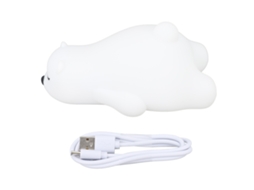 Luminária Noturna Led Colorida em Formato de Urso Fofo Deitado CHABERLU