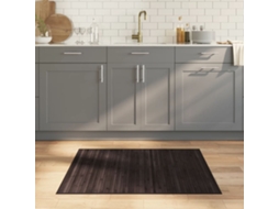 Vidaxl Tapete Retangular 80x100 Cm Bambu Castanho-escuro