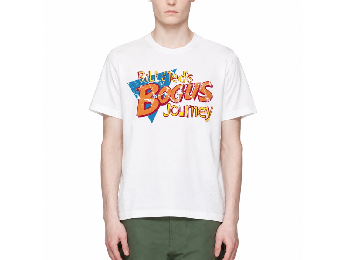 Rockinstone Bill And Ted Bogus White Adult T-shirt Size:s