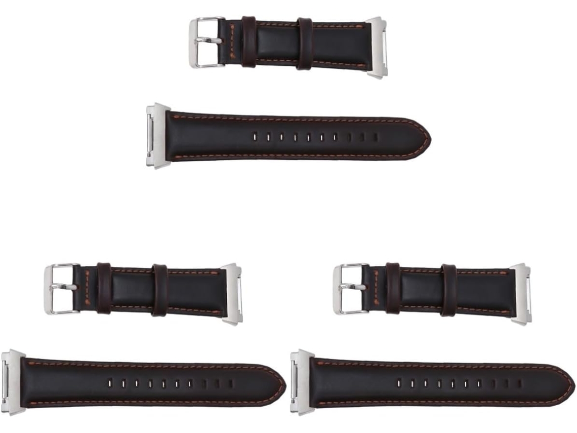 Conjunto De 3 Pulseiras De Relógio De Instalação Rápida Compatíveis Com Modelos Na Cor Café.