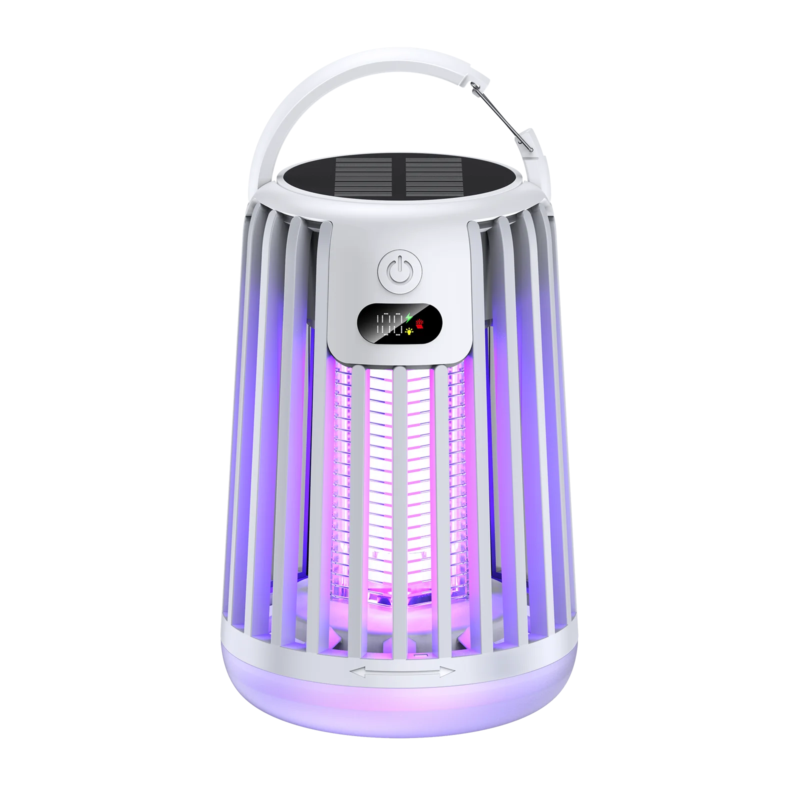 (branco) Luminária Solar De Jardim/repelente De Moscas - Alimentada Por Energia Solar Para Uso Externo