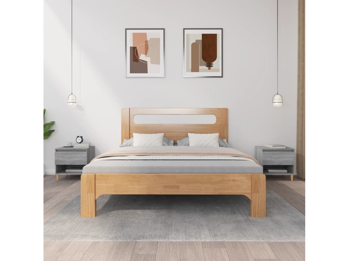 Vidaxl Mesas De Cabeceira 2pcs 50x46x50 Cm Deriv. Madeira Cinza Sonoma