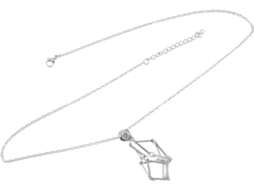 Suporte Ajustável Para Colar De Cristal, Gaiola De Metal Trançado Em Bambu, Cordão Branco Platinado