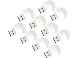 Conjunto De 10 Luzes Noturnas Led Usb, Pequenas Lâmpadas Brancas