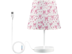 Luminárias De Cabeceira Fofas Da Kcldeci, Com Laço Rosa Charmoso, Perfeitas Para Sala De Estar, Leitura, Cabeceira E