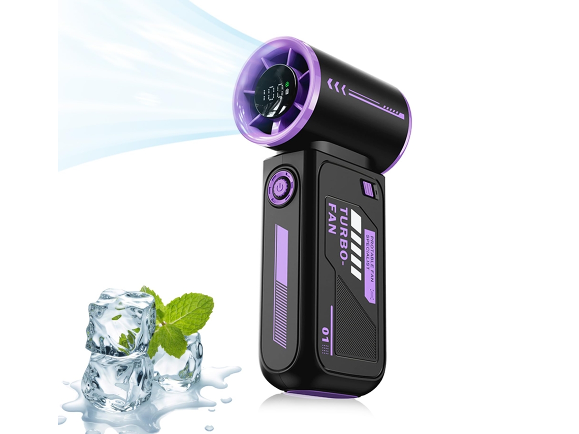 Ventilador Turbo Contínuo De 100 Velocidades3600mahbateriaminiusbprojetoviagens Home Office Geral Zeuxo