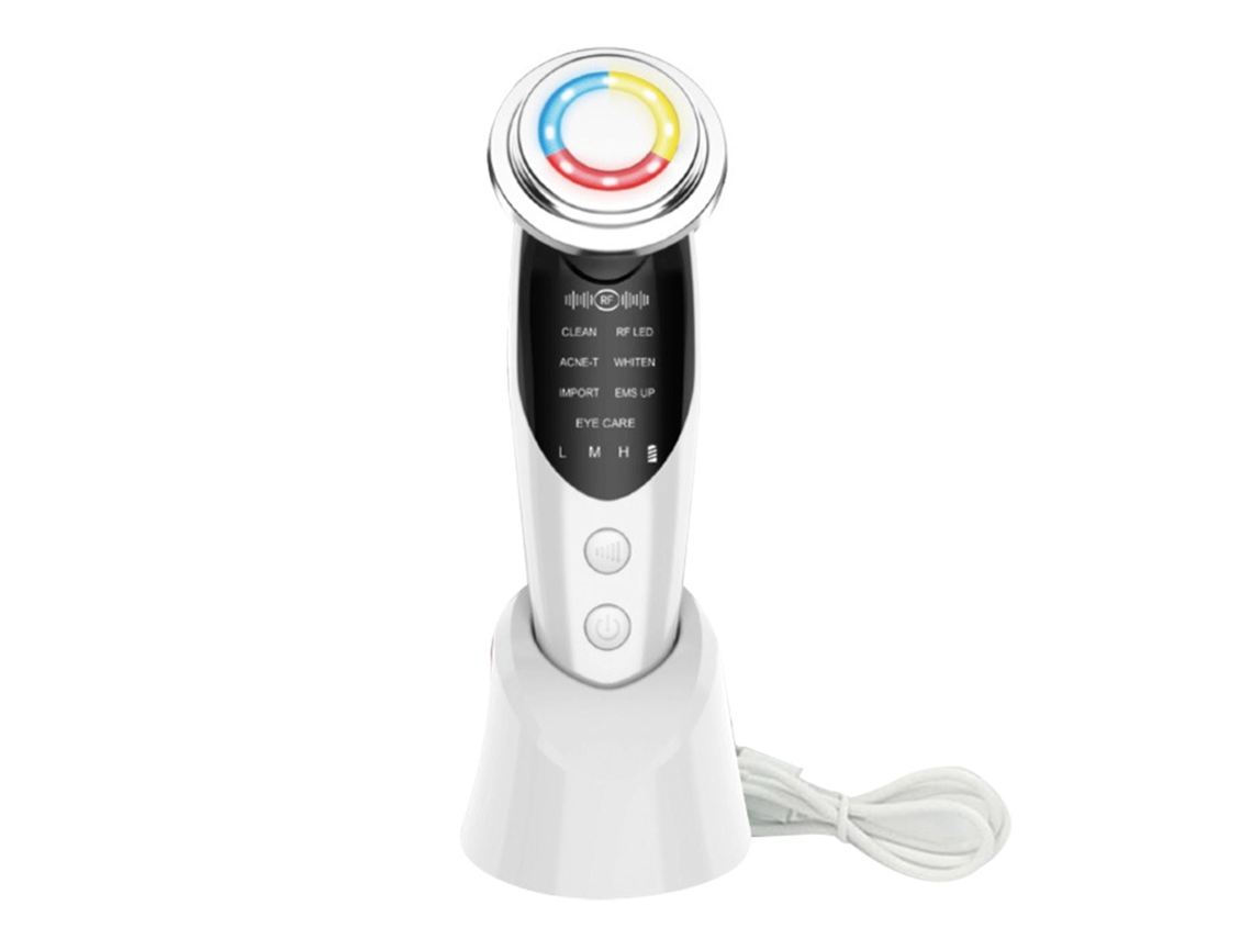 Aparelho de Beleza Portátil para Rejuvenescimento da Pele com 7 Modos Funcionamento, Massageador Facial Bel Eza do Rosto. GOKOCO