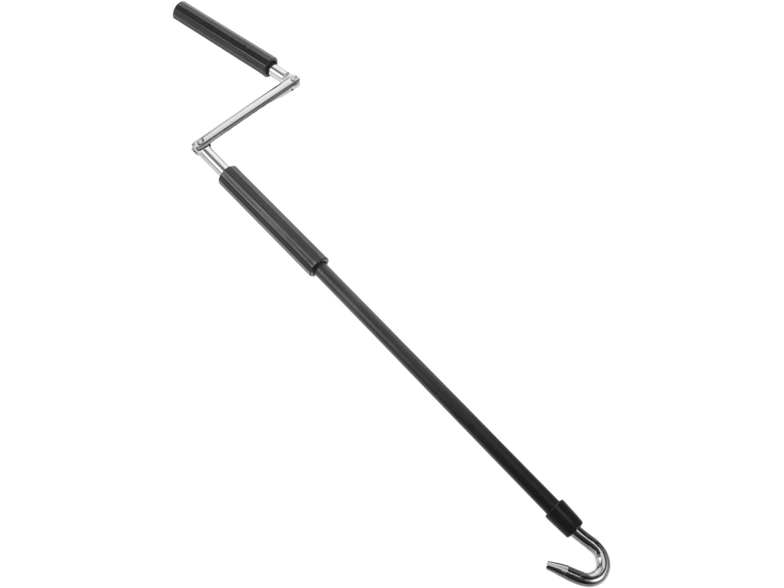 Alça Manual Preta Para Toldo, Construção Durável Em Metal E Plástico, Design Moderno E Compacto Para Varanda Janela