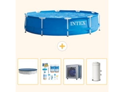 Intex Piscina Com Estrutura Redonda - 366x76 Cm - 5-peças S90
