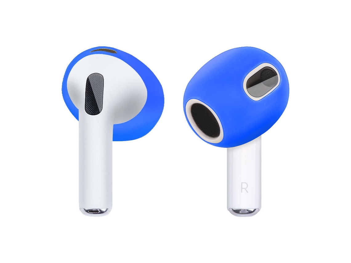 Capa Para Airpods3, Ponteiras De Silicone De Substituição, 3 Pares (azuis) Spqment