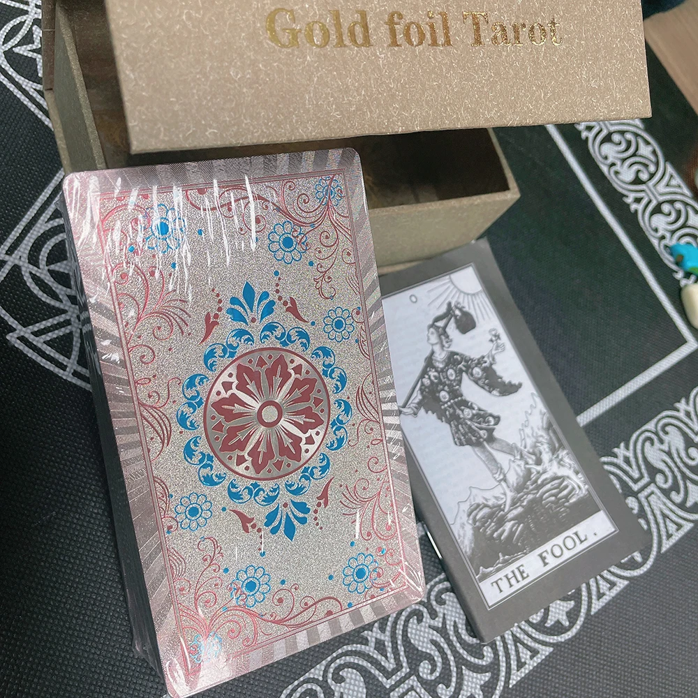 Conjunto De Cartas De Tarô, Jogo De Tabuleiro, 12*7cm, Presente Sofisticado À Prova D'água