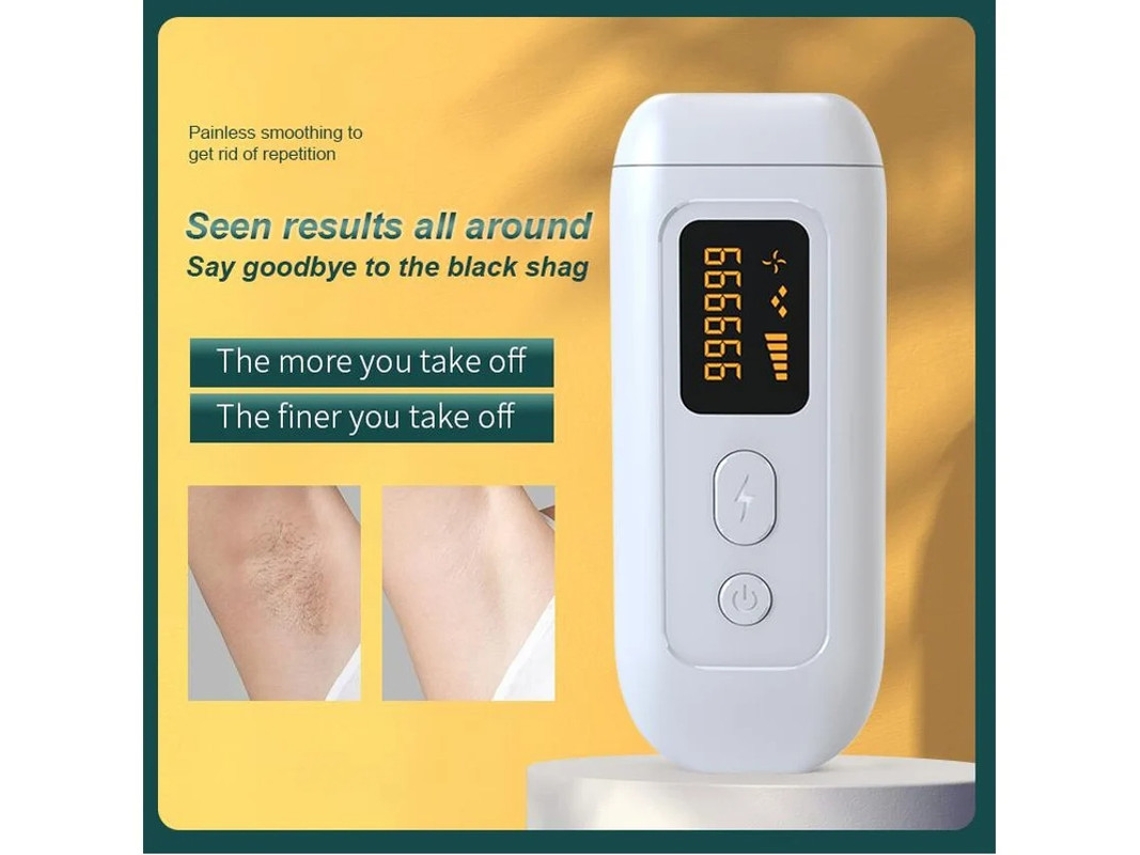 Dispositivo De Remoção De Pêlos Yizhood Kt05 Cor-De-Rosa Ipl Depilação A Laser Para Homens E Mulheres 999.000 Pisca Rosa