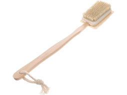 Escova De Banho Madeira Gatuida Com Cabo Longo, Cerdas Naturais, Esfoliante E Massageadora, Antiderrapante Para Spa