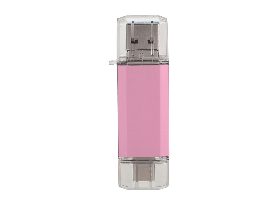 Pendrive LAXISCREED Usb3.0 3 em 1 64gb Ouro Rosa