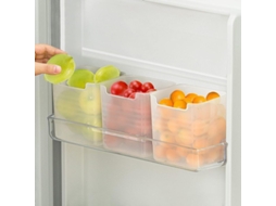 2026 organizadores de Porta da Geladeira, Caixas de Armazenamento Translúcidas para Refrigerador Pacote de 3