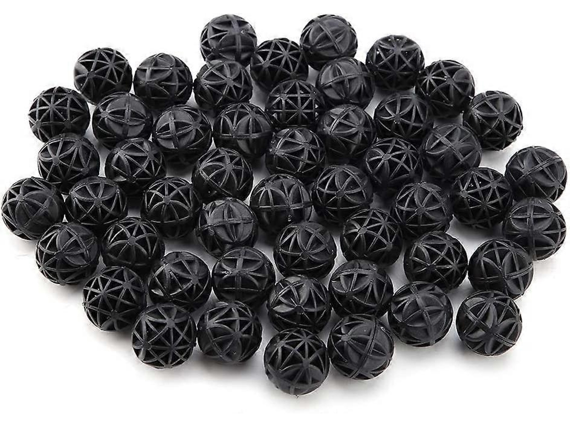 Bolas bioquímicas de filtro poroso com algodão, 26mm, para aquário, poço, tanque de peixes, 50 unidades | S/MARCA