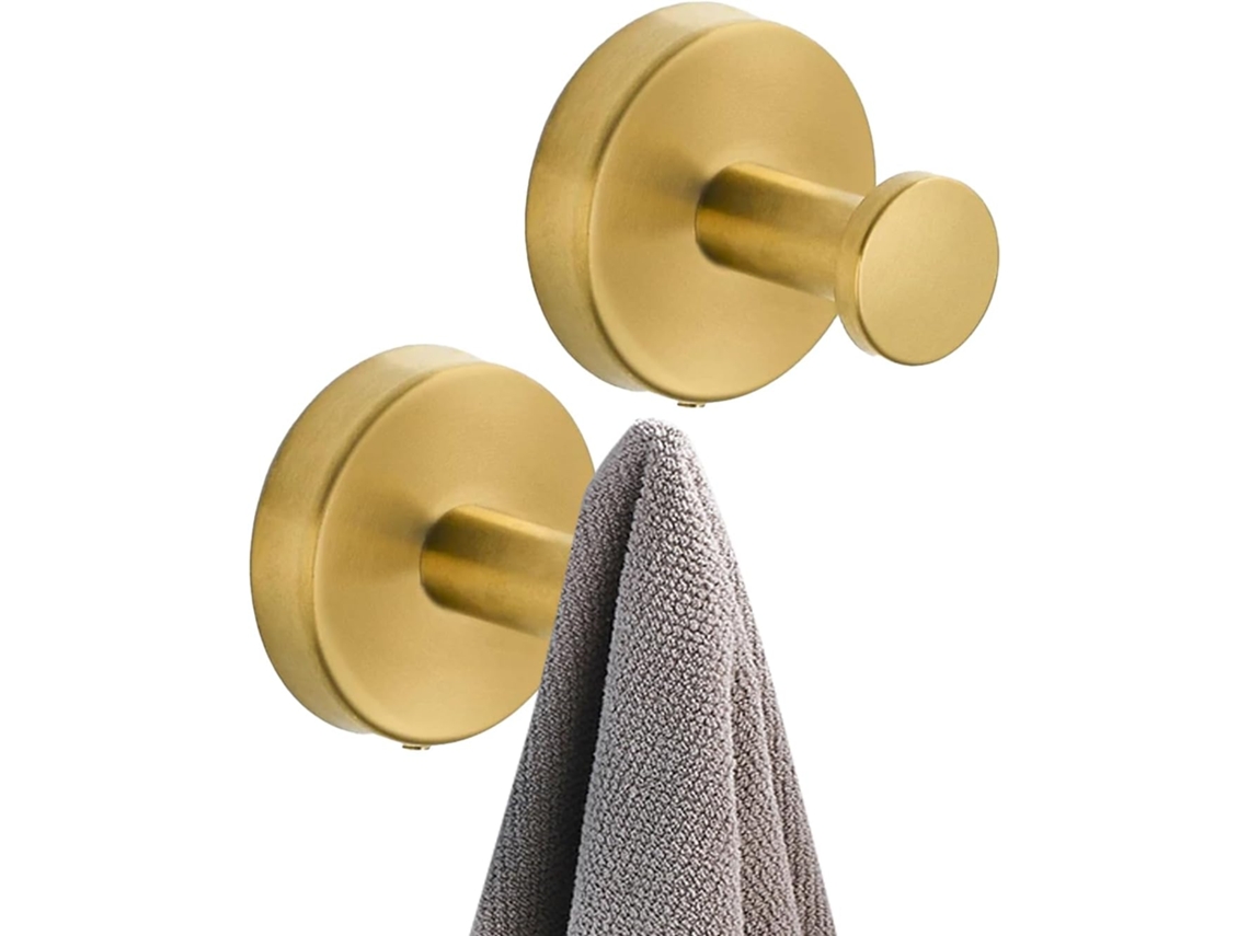 Gancho De Toalha Resistente E Reforçado Para Parede, Em Metal.