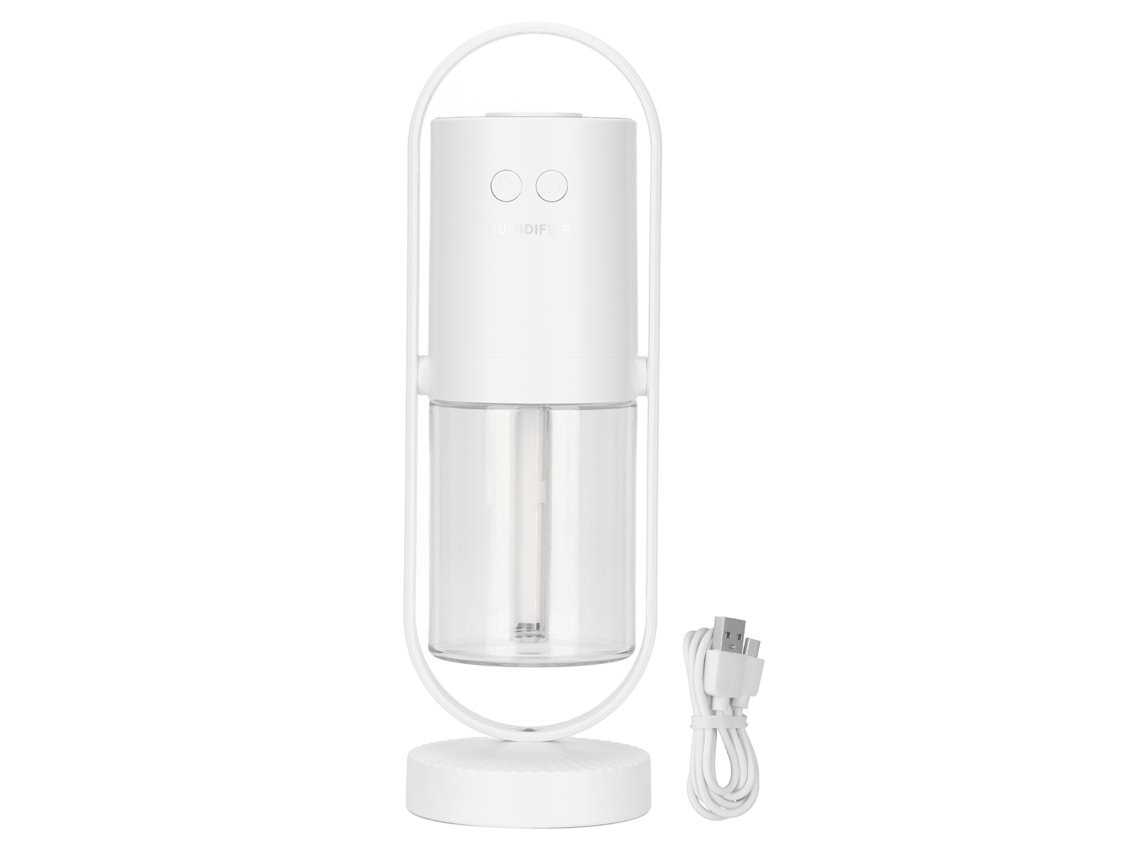 Umidificador Portátil BRILVIBERA com Rotação 360° e 2 Modos, Branco
