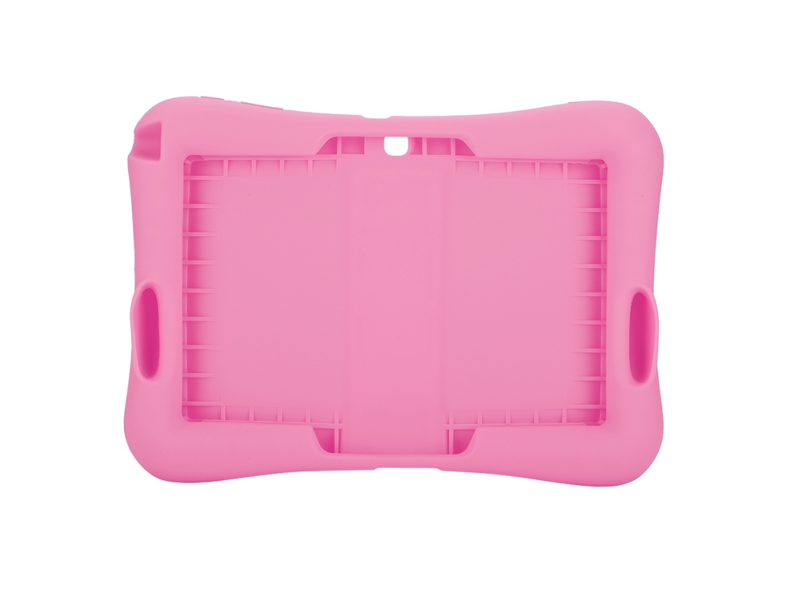 Capa Protetora (antichoque Com Suporte) Para Samsung Tablet P5200 (tab3 10.1") Capa De Silicone Rosa