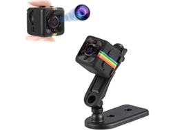 Minicâmera sem fio Bestvite 1080P com visão noturna e detecção de movimento (preta)