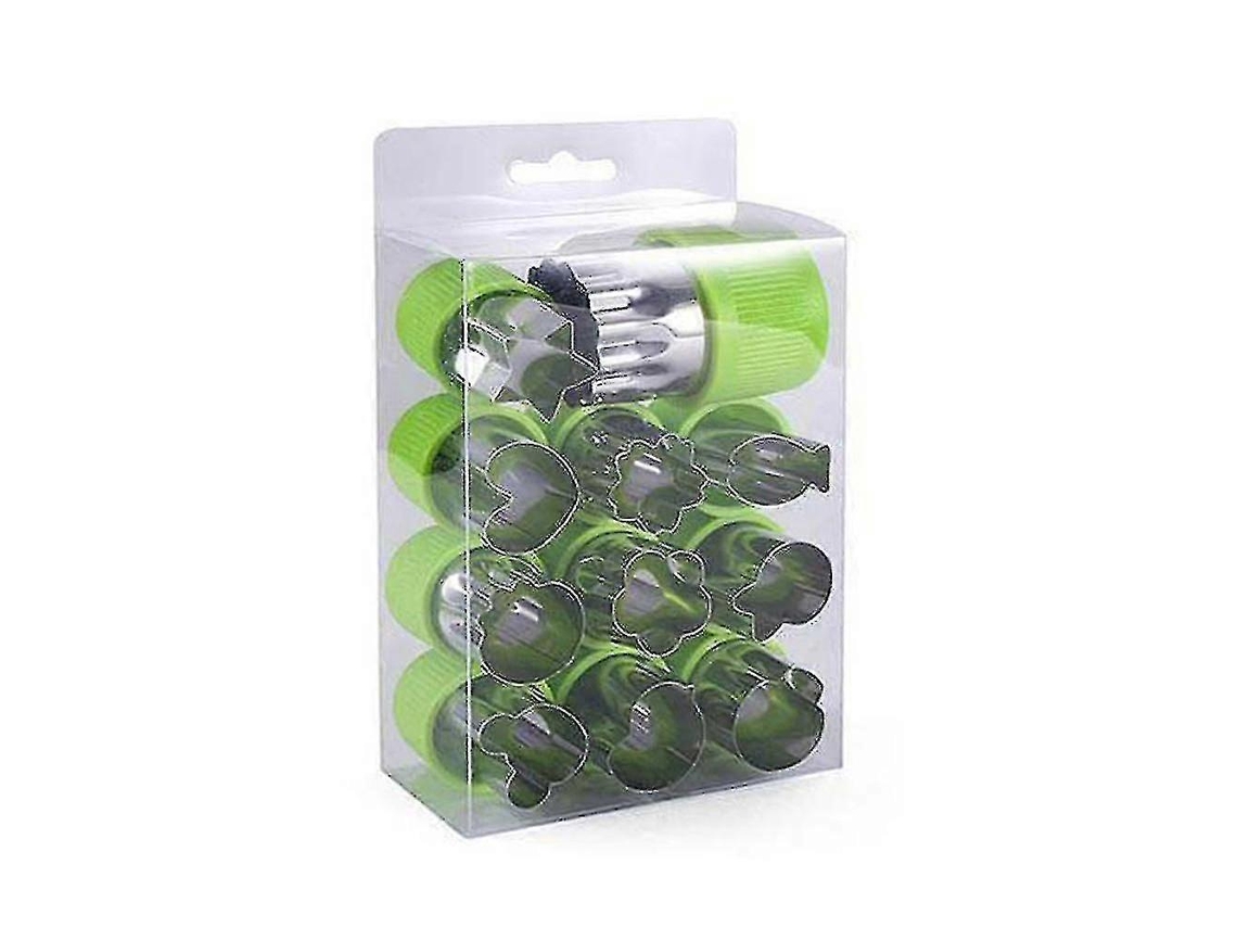 12 Peças De Molde Para Cortar Frutas E Vegetais, Ferramenta De Molde Para Alimentos Em Aço Inoxidável Everley891
