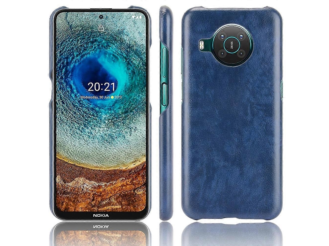 Capa De Pc Pu Com Textura De Lichia À Prova De Choque Para Nokia X10/x20