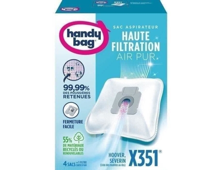 Sacos Para Aspirador Handy Bag® X351® Bluesky, Hoover, Severin Alta Filtração