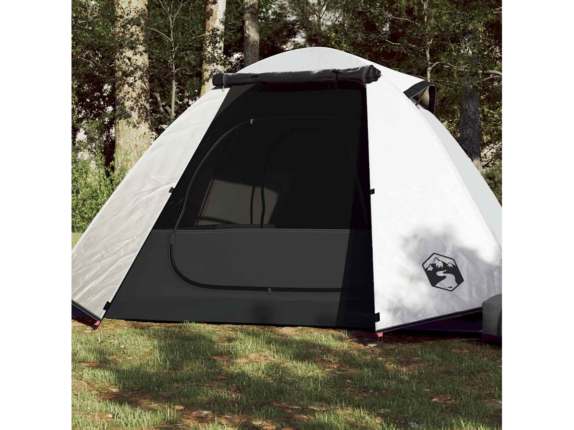 Vidaxl Tenda De Campismo Cúpula P/ 2 Pessoas Opaca Impermeável Branco