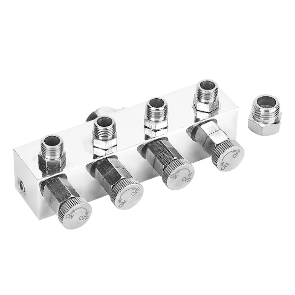 Adaptador Divisor De Mangueira De Ar Multifuncional Ajustável Em Alumínio Para Aerógrafo - Acessório Nº 1