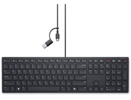 Kb525c Us International Qwerty Usb Teclado de escritório Dell preto