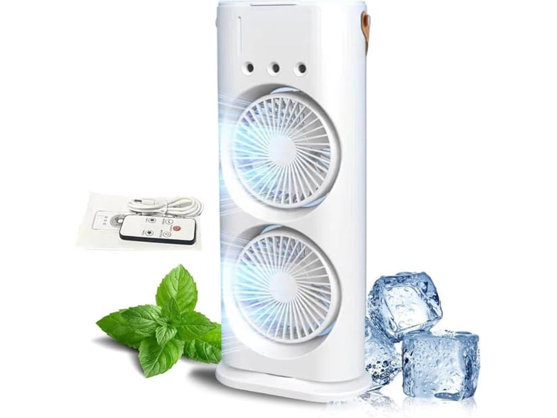 Ventilador de mesa AQUAFORGE Usb com iluminação, portátil