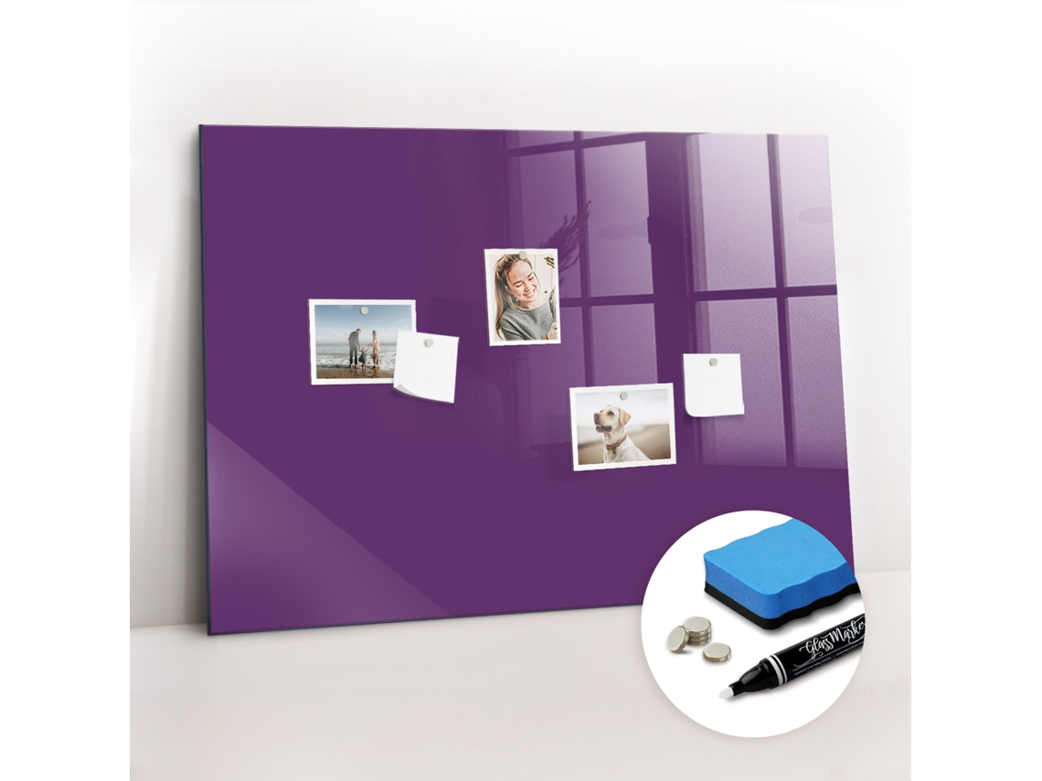 Quadro Magnético Decorativo Cor Roxa Para A Cozinha Espelharte (100x70 Cm)
