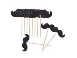 40 Unidades De Bigode Para Topo De Bolo