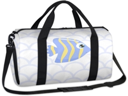 Bolsa Esportiva Fofa com Estampa de Animais Marinhos Tecido Poliéste 45 X 21 5 23 Cm Pa Ma Design Du