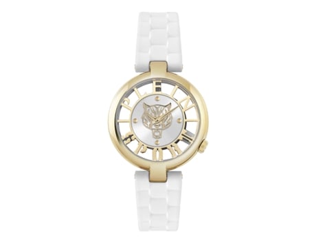 Relógio Mulher Tiger Luxe 36mm 36,00 Mm Bracelete De Silicone Cor Da Bracelete Branco À Prova De Água 5 Bar Philipp Plein Sport