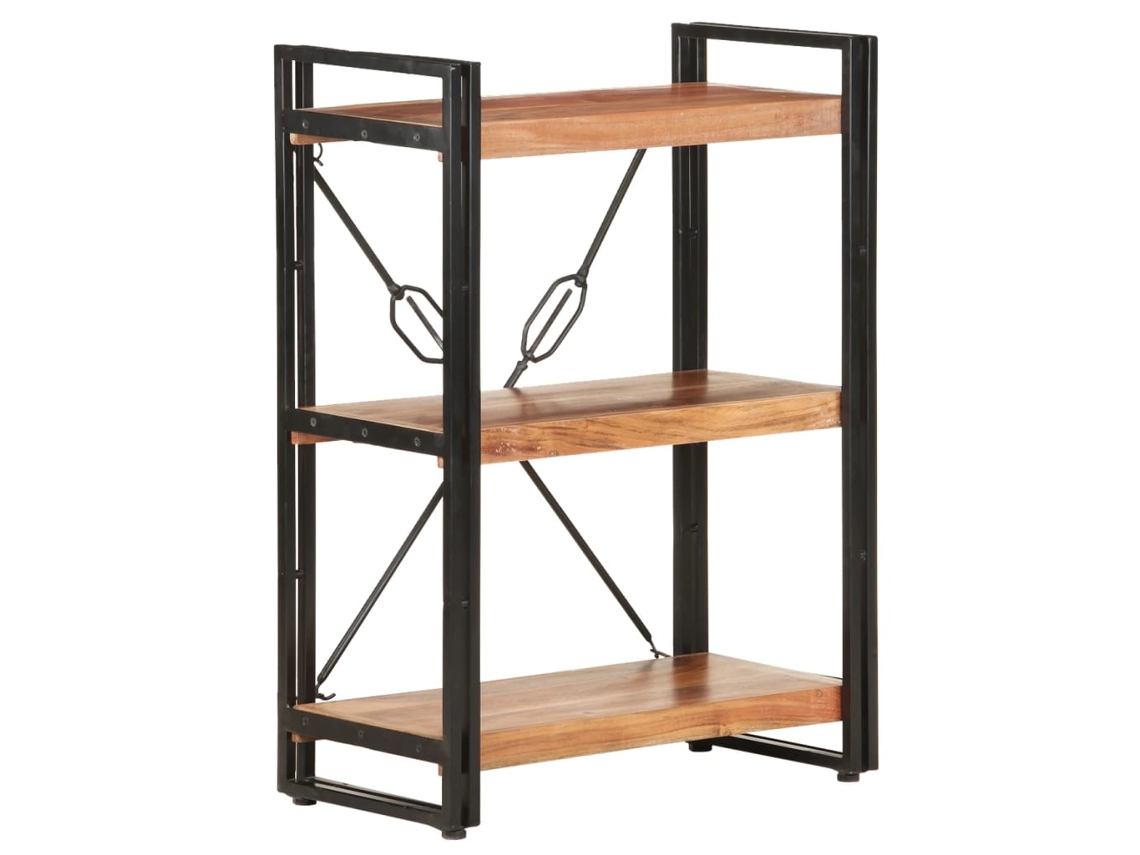 Bookcase, Bookcases Vidaxl Marrom Madeira De Acácia (60 X 30 X 80 Cm)