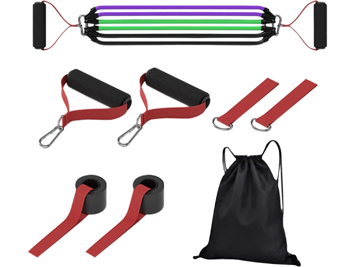 Conjunto De Faixas Elásticas Resistência Para Academia | Acessórios Confortáveis Em Látex Natural Treino Casa
