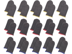 Conjunto De 30 Dedeiras Fibra Prateada, Respiráveis E Elásticas, Resistentes Ao Suor Para Jogos Confortáveis E Práticos