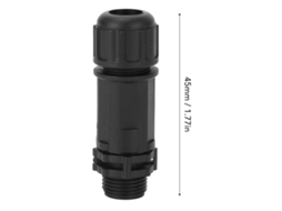 Laxiscreed E7 Conector Impermeável Vertical Com Fios De 4 Cores E Soldadura Para Ligação Segura