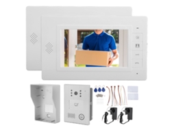 Sistema Intercom Vídeo Fio 7 Polegadas Tela Colorida