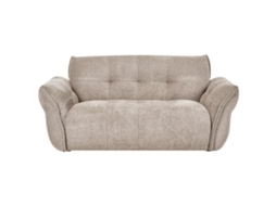 Sofá De 2 Lugares Beliani Halba De Tecido Taupe 174x85x80
