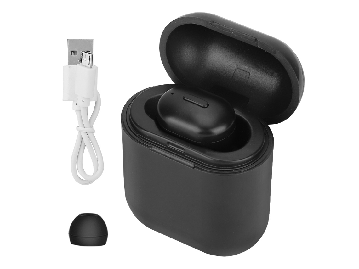 Fone de Ouvido Bluetooth Sem Fio Mono EOOCOO com estojo de carregamento