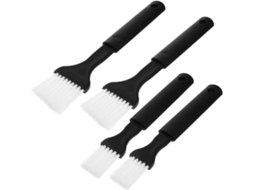Conjunto De 4 Pincéis De Nylon Para Churrasco E Confeitaria Com Cabos