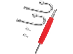 Extensões de válvula pneumática de cobre, 1 conjunto, fácil instalação e inflação prática.