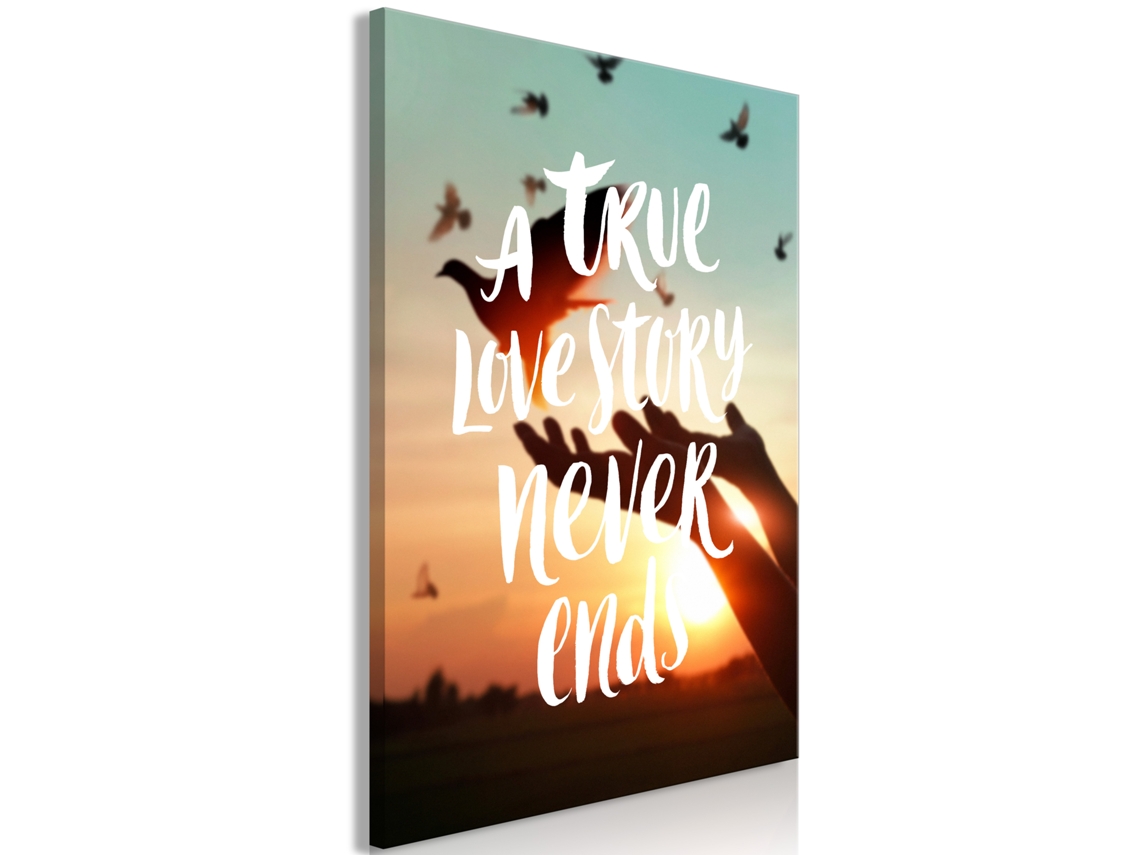 Quadro ARTGEIST A True Love Story Never Ends (1 Part) Vertical (80x120)