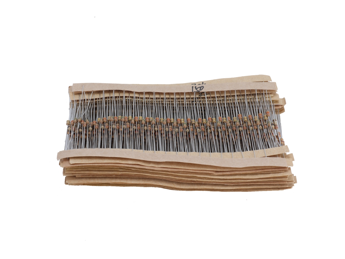 Kit de Resistências de Filme de Carbono 600 Peças 30 Valores HKJ para DIY