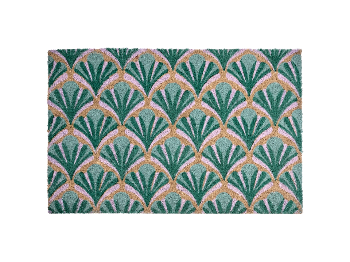 Felpudo Beliani Tatalik De Fibra De Coco Verde 40x60