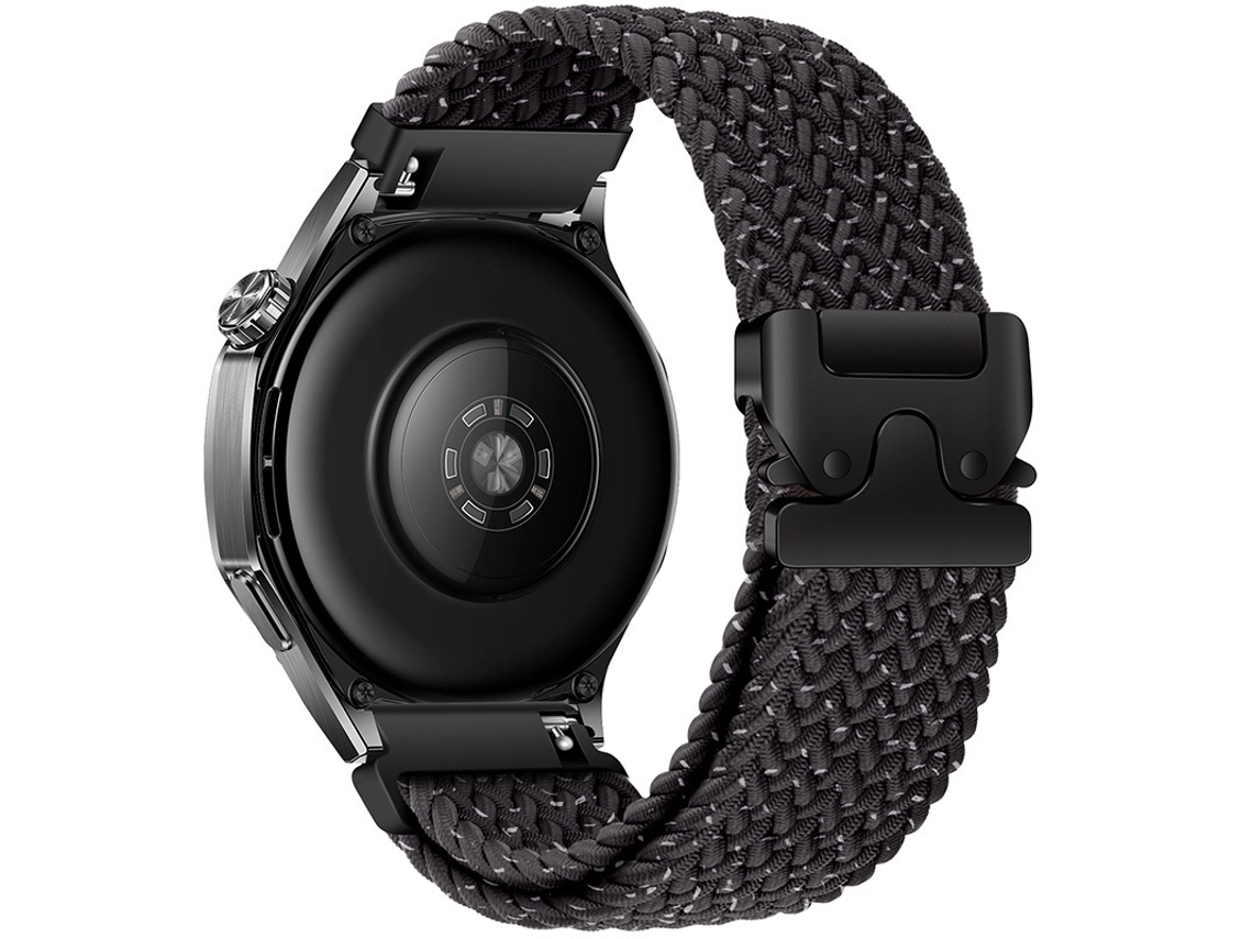 Pulseira De Relógio Em Nylon Trançado Com Fivela Paraquedas E Estampa Arco Íris, Compatível Com Huawei Gt5 Samsung