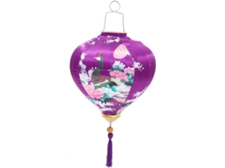 Lanterna Decorativa Chinesa Suspensa De 30 Cm, Feita De Materiais Duráveis E À Prova D'água, Com Design De Pavão.